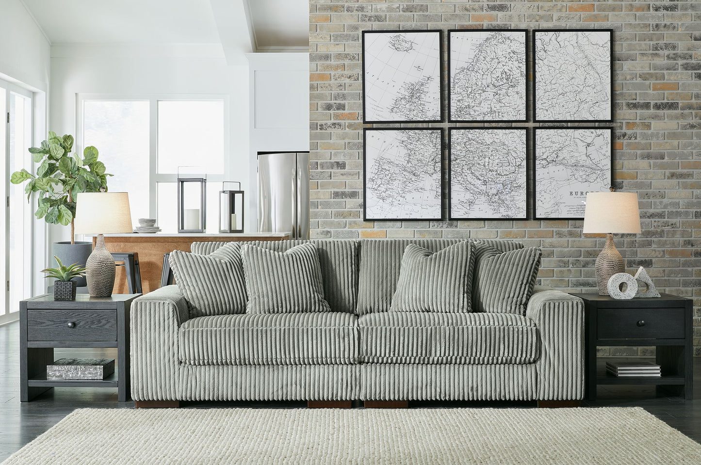 Lindyn - Fog - Sectional Sofa 2 Pc