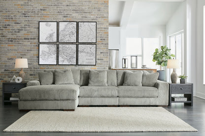 Lindyn - Fog - 3-Piece Sectional With Laf Corner Chaise