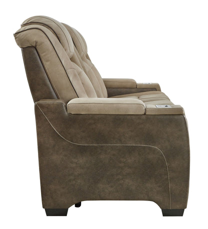 Next-gen - Sand - Pwr Rec Sofa With Adj Headrest