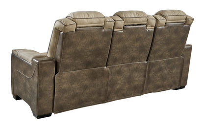 Next-gen - Sand - Pwr Rec Sofa With Adj Headrest