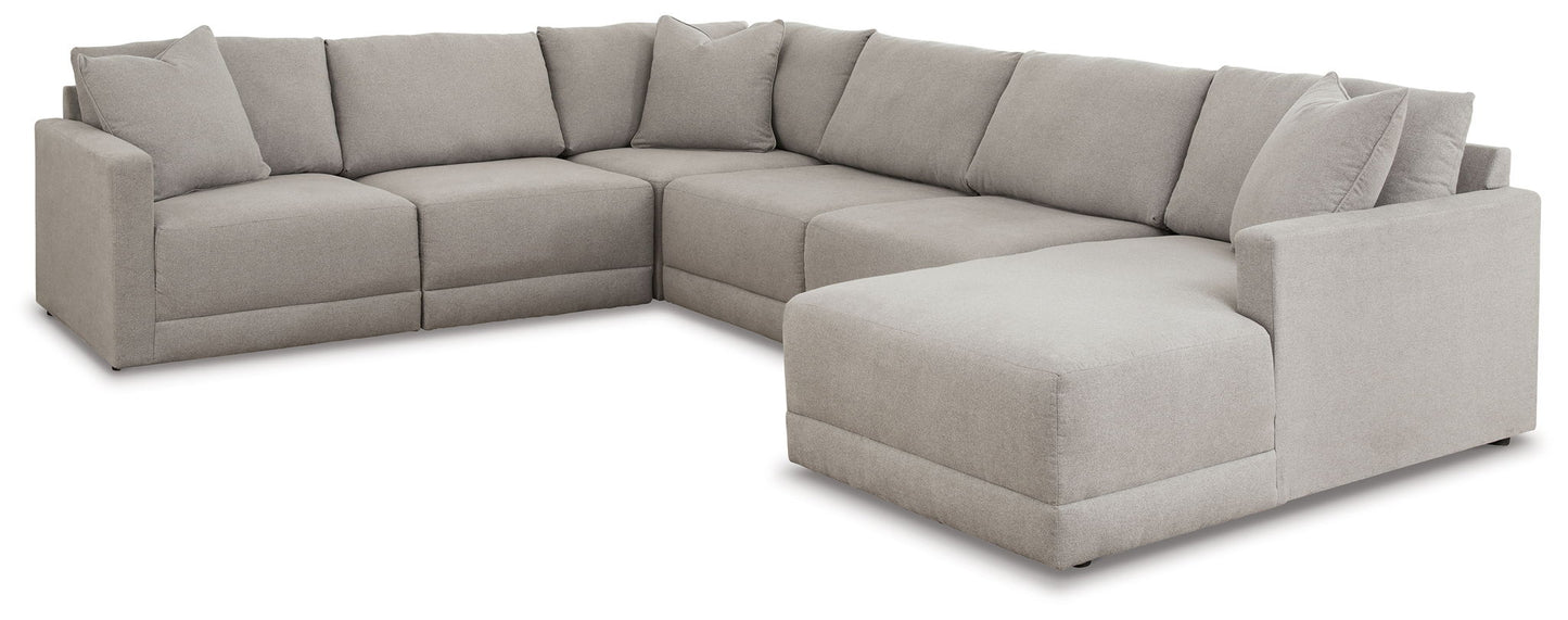 Katany - Shadow - Right Arm Facing Corner Chaise 6 Pc Sectional