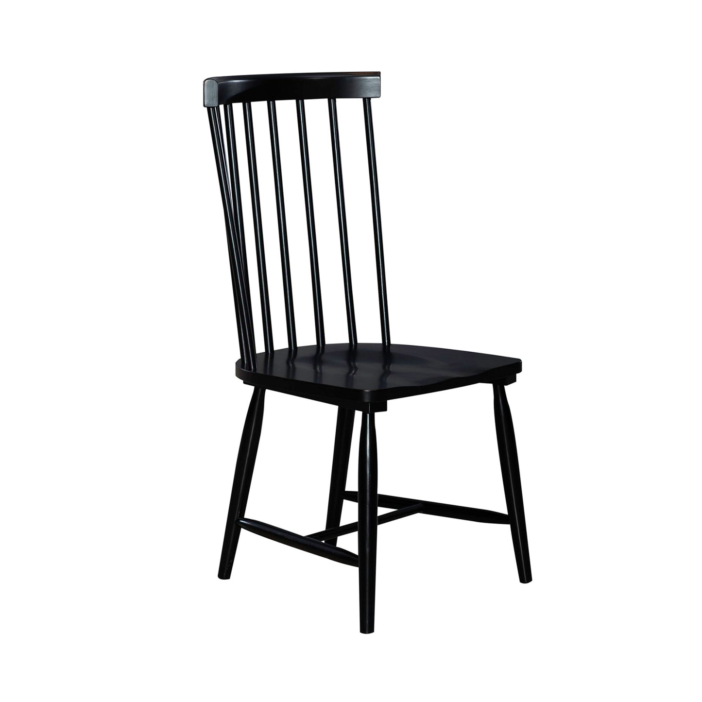 Capeside Cottage - Spindle Back Side Chair - Black (Rta)