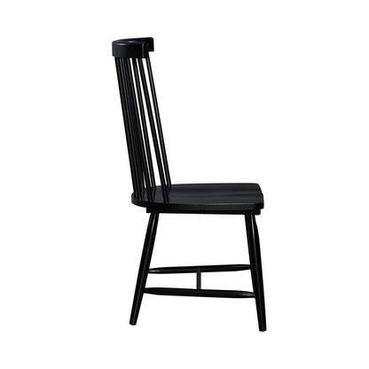 Capeside Cottage - Spindle Back Side Chair - Black (Rta)