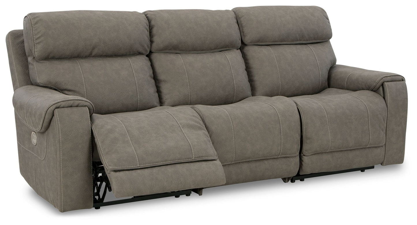 Starbot - Fossil - Power Reclining Sofa 3 Pc Sectional