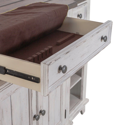 River Place - Breakfront Server - White