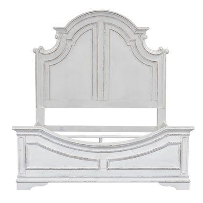 Magnolia Manor - California King Panel Bed - White