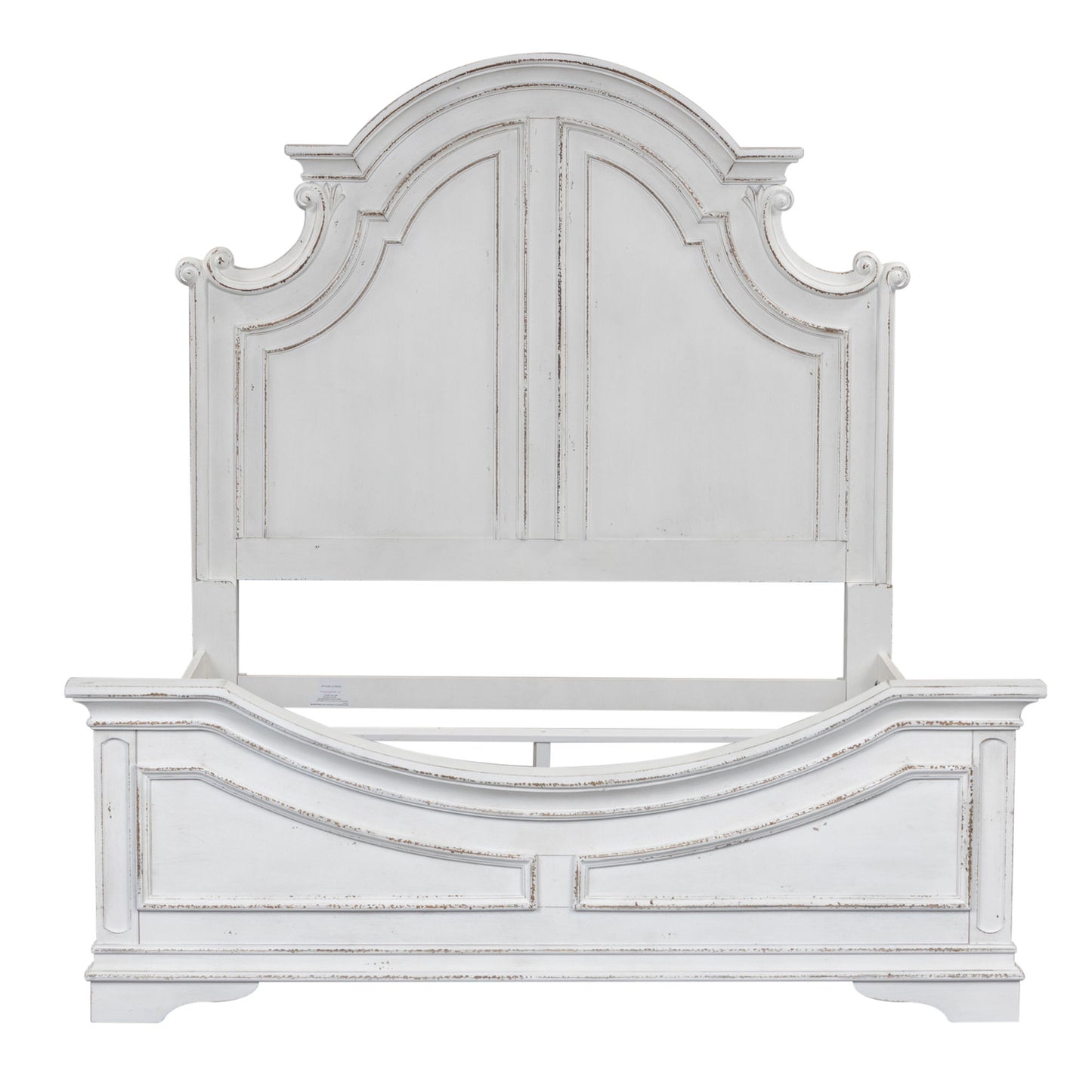 Magnolia Manor - King Panel Bed - White