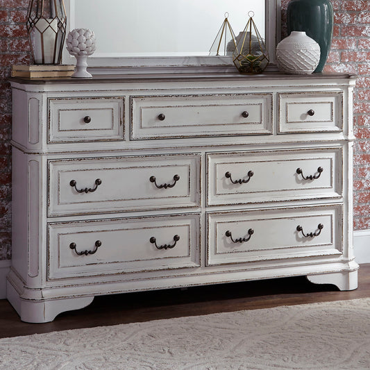 Magnolia Manor - 7 Drawer Dresser - White