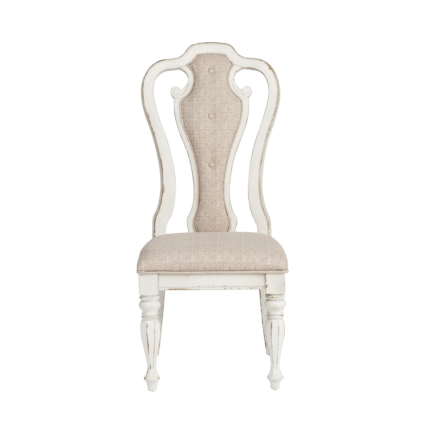 Magnolia Manor - Splat Back Upholstered Side Chair - White
