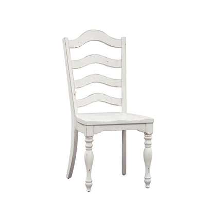 Magnolia Manor - 5 Piece Leg Table Set - White