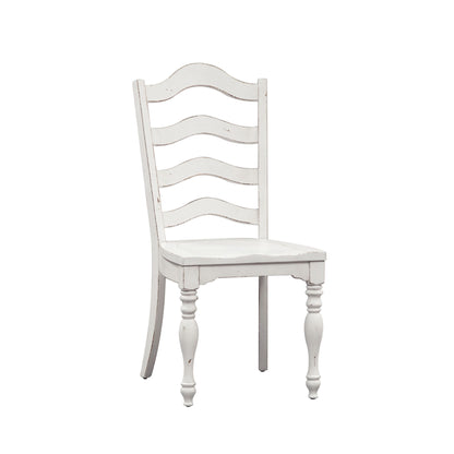 Magnolia Manor - 6 Piece Leg Table Set - White