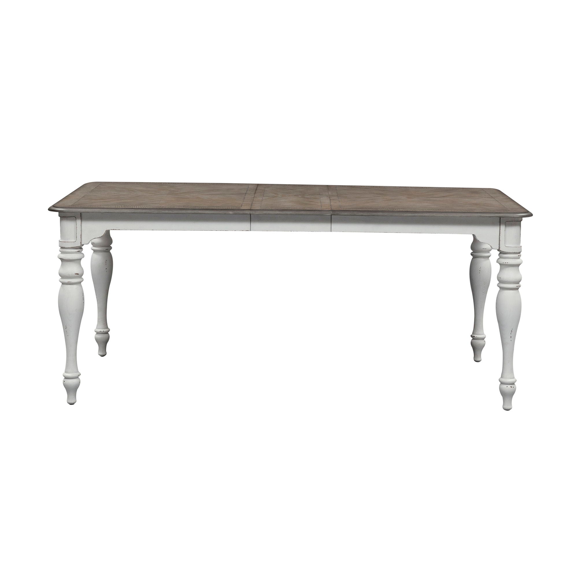Magnolia Manor 6 Piece Leg Table Set White Furniture Warehouse Ohio