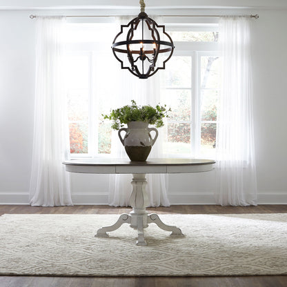 Magnolia Manor - 5 Piece Pedestal Table Set - White