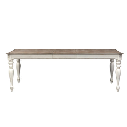 Magnolia Manor - Rectangular Leg Table - White - 108" Lengh