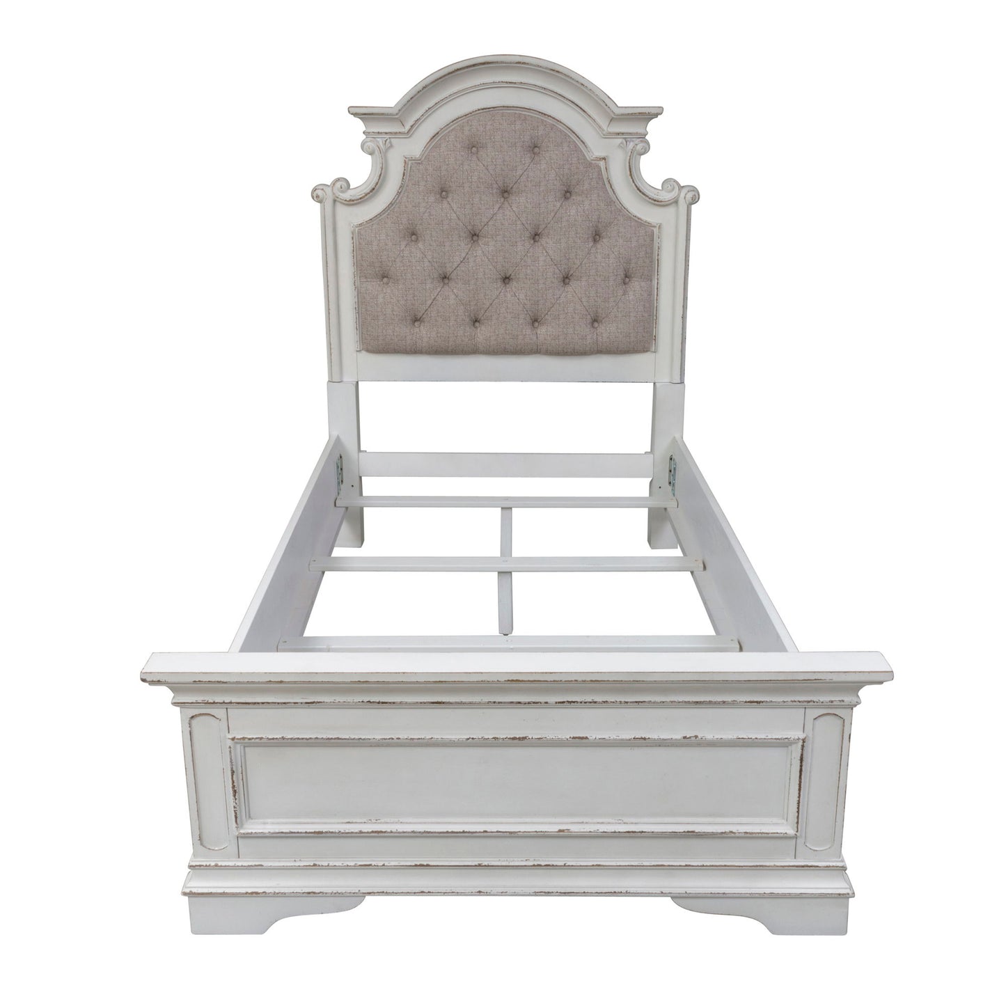 Magnolia Manor - Twin Upholstered Bed - White