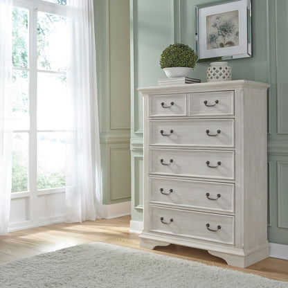 Bayside - 5 Drawer Chest - White - 54" Height