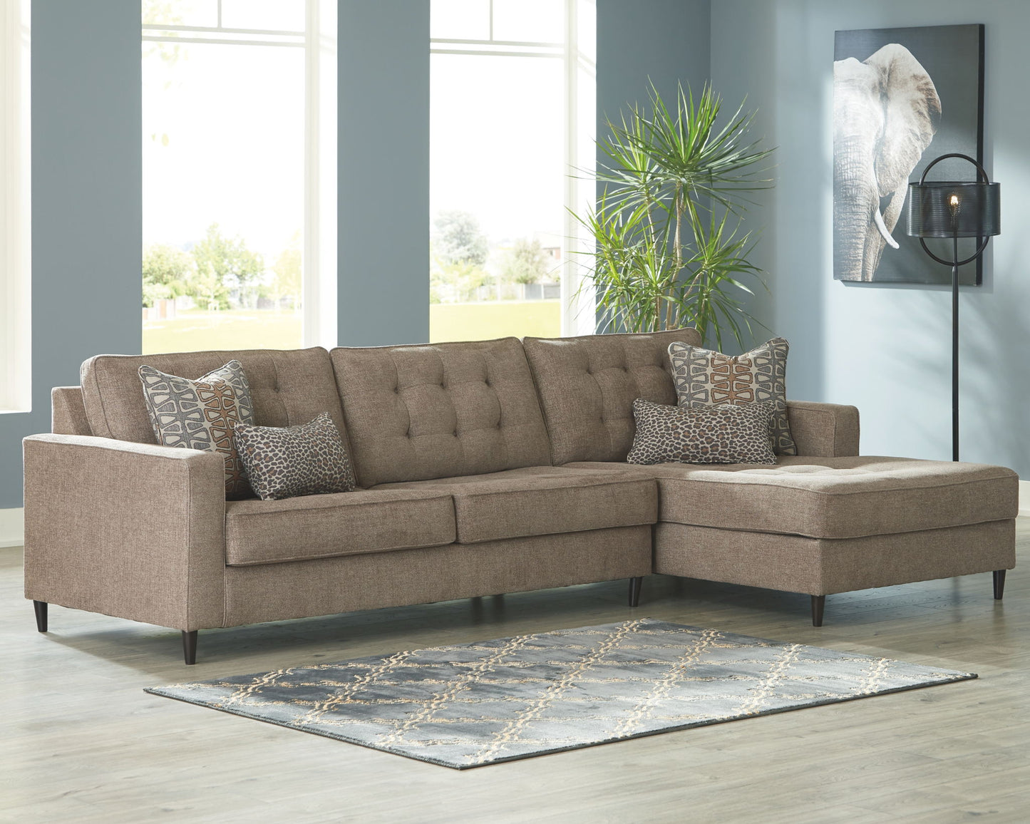 Flintshire - Auburn - Right Arm Facing Corner Chaise 2 Pc Sectional