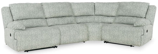 Mcclelland - Gray - 4-Piece Reclining Sectional