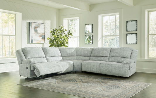 Mcclelland - Gray - 5-Piece Reclining Sectional