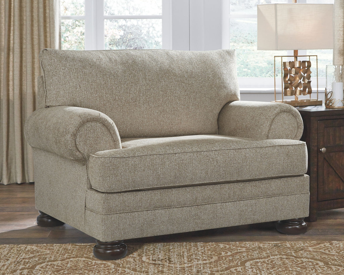 Kananwood - Oatmeal - 2 Pc. - Chair And A Half With Ottoman