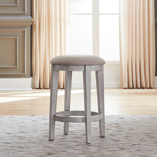 Ocean Isle - Upholstered Console Stool - White