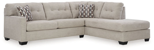 Mahoney - Pebble - 2-Piece Sleeper Sectional With Raf Corner Chaise