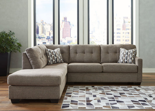Mahoney - Chocolate - 2-Piece Sectional With Laf Corner Chaise