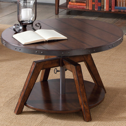 Aspen Skies - Motion Cocktail Table - Dark Brown