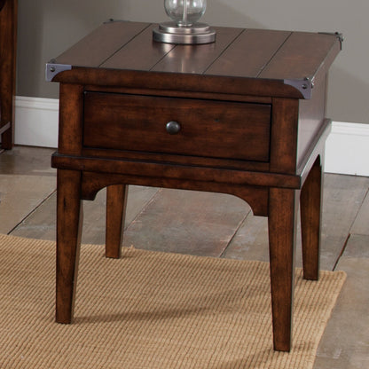 Aspen Skies - End Table - Dark Brown