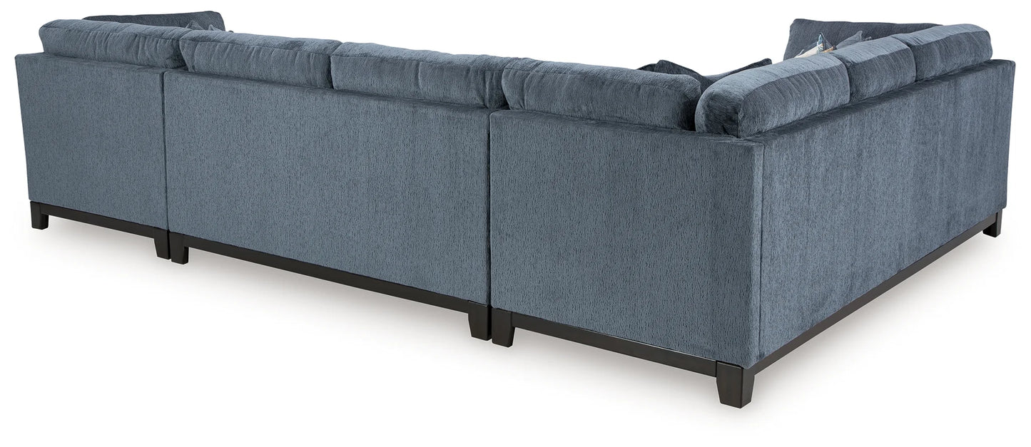 Maxon Place - Navy - 3-Piece Sectional With Raf Corner Chaise