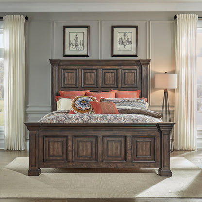 Big Valley - California King Panel Bed - Light Brown