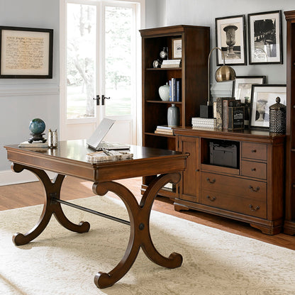 Brookview - Complete 2 Piece Desk - Dark Brown