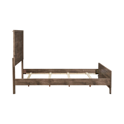 Ridgecrest - Queen Panel Bed - Light Brown