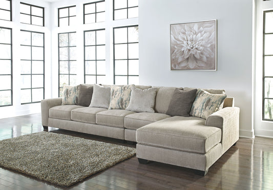 Ardsley - Pewter - Right Arm Facing Chaise With Sofa 3 Pc Sectional