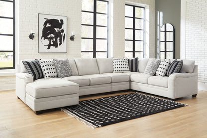 Huntsworth - Dove Gray - 5-Piece Sectional With Laf Corner Chaise