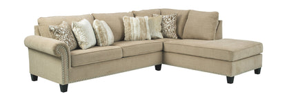 Dovemont - Putty - Right Arm Facing Corner Chaise 2 Pc Sectional