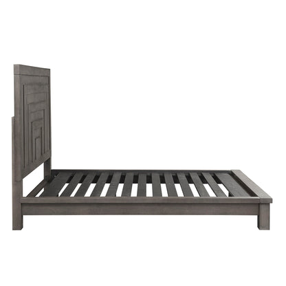 Modern Farmhouse - Queen Platform Bed - Gray