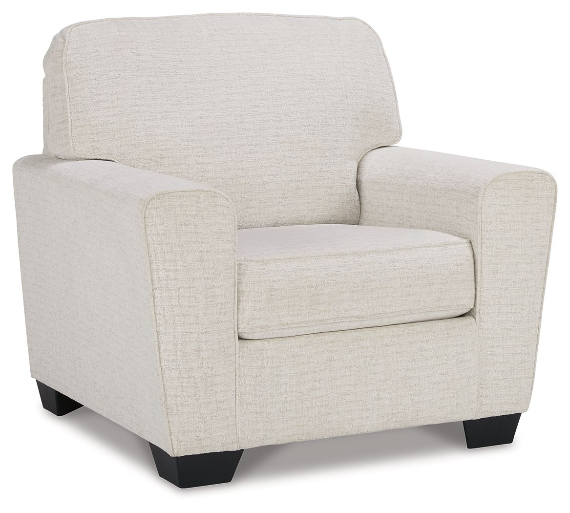 Cashton - Snow - 2 Pc. - Chair, Ottoman