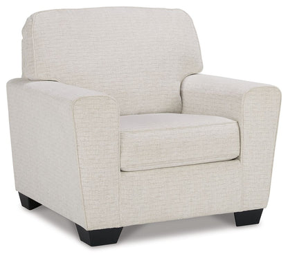 Cashton - Snow - 2 Pc. - Chair, Ottoman