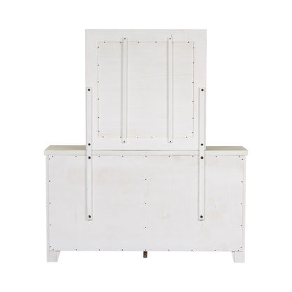 Modern Farmhouse - Dresser & Mirror - White