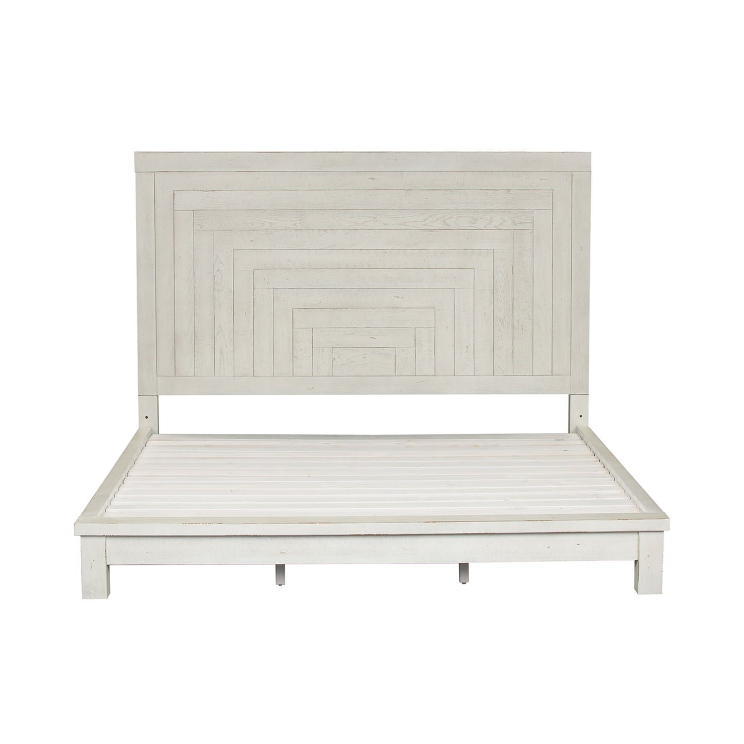 Modern Farmhouse - King Platform Bed - White