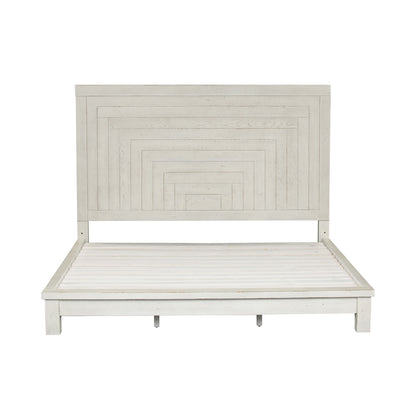 Modern Farmhouse - King Platform Bed - White