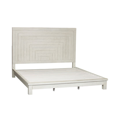 Modern Farmhouse - King Platform Bed - White