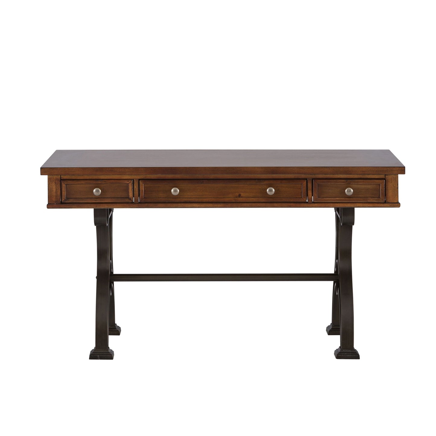 Arlington House - Complete 2 Piece Desk - Dark Brown