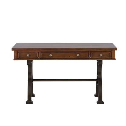 Arlington House - Complete 2 Piece Desk - Dark Brown