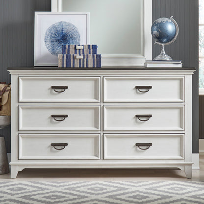 Allyson Park - 6 Drawer Dresser - White