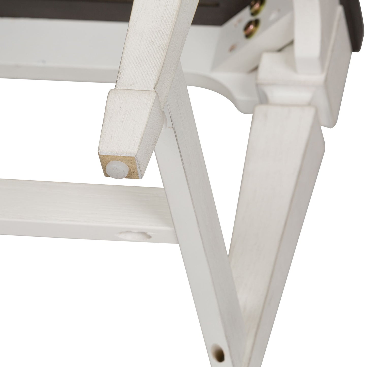 Allyson Park - Wood Seat Bench - White