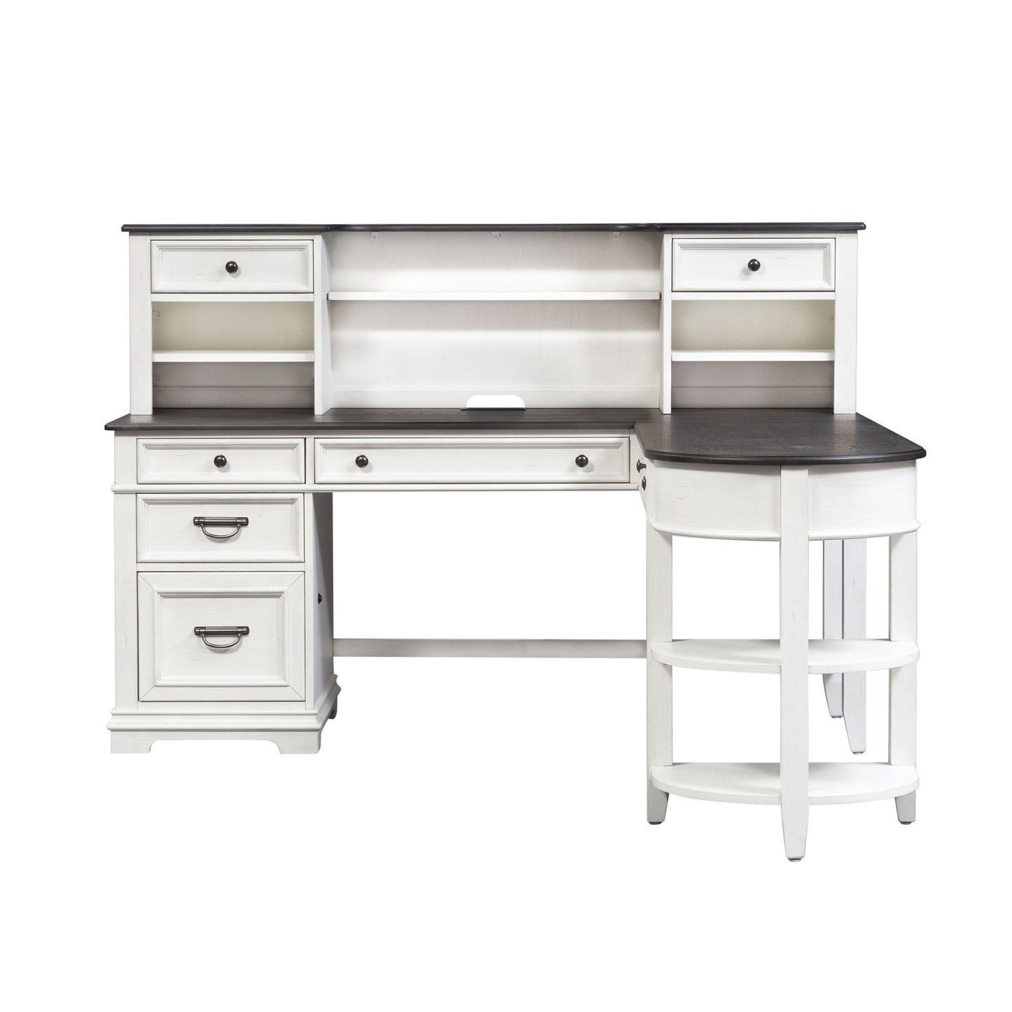 Allyson Park - L Shaped Desk Set - White