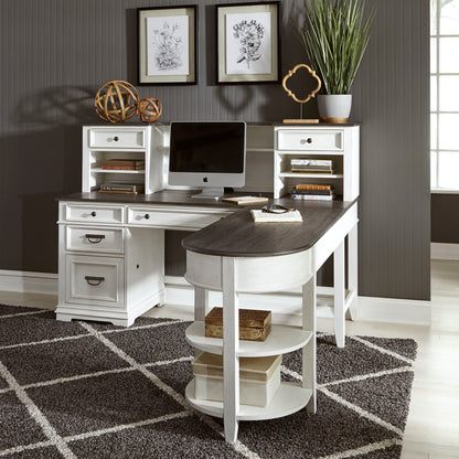 Allyson Park - L Shaped Desk Set - White