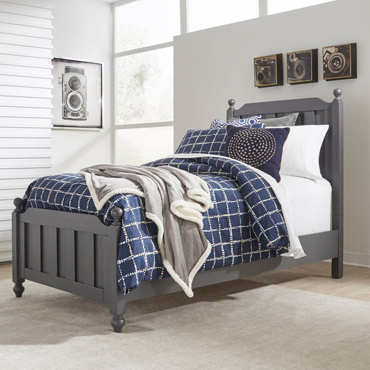 Cottage View - Full Panel Bed - Dark Gray